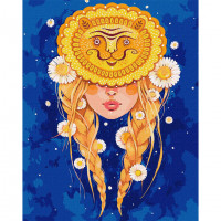 Картина за номерами "Лев" ©lesya_nedzelska_art Ідейка KHO2599 40x50 см Ідейка Арт:26630