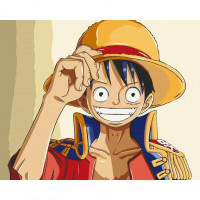 Картина за номерами "Луффі Солом'яний Капелюх" 16059-AC 40х50 см ArtCraft Арт:33968