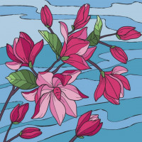 Картина за номерами "Магнолія" 13045-AC 30x30 см ArtCraft Арт:36365 Картина за номерами "Магнолія" 13045-AC 30x30 см ArtCraft Арт:36365