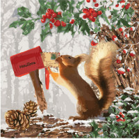 Картина за номерами. "Маленьке білченя" 40x40 KHO4095 Ідейка Арт:16565