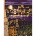 Картина за номерами. Міський пейзаж "Магічні фарби Будапешта" KHO3534, 40x50 см Ідейка Арт:7940