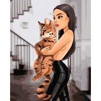 Картина за номерами. "Моя улюблениця" KHO4605, 40х50 см Ідейка Арт:9726