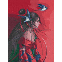 Картина за номерами "Небесна принцеса" ©lesya_nedzelska_art Ідейка KHO4953 40х50 см Ідейка Арт:25581