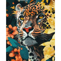 Картина за номерами "Небезпечний хижак" KHO6528 з фарбами металік 40х50 см Ідейка Арт:34525 Картина за номерами "Небезпечний хижак" KHO6528 з фарбами металік 40х50 см Ідейка Арт:34525