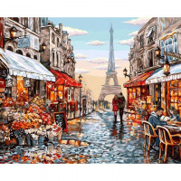Картина за номерами "Париж" Danko Toys KpNe-01-09 40x50 см Danko Toys Арт:26945