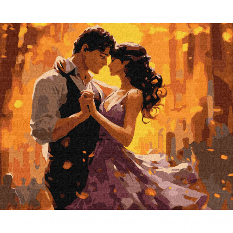 Картина за номерами "Танець закоханих" KHO8370 40x50 см Ідейка Арт:39358