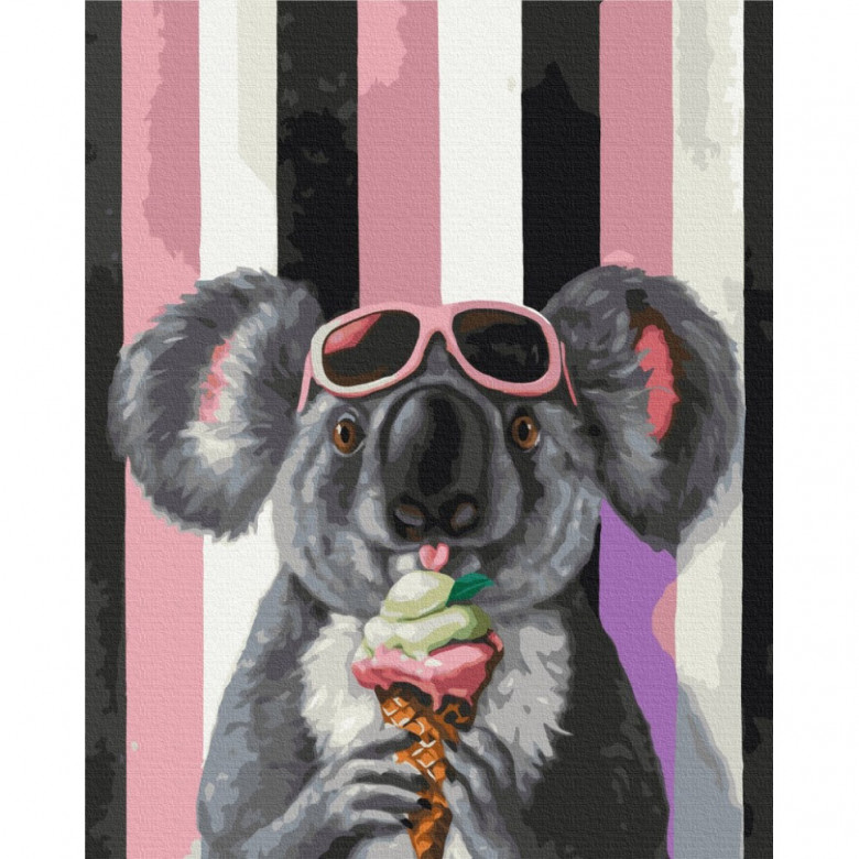 Картина за номерами "Три кульки для коали" ©Lucia Heffernan BS53621, 40х50 см Brushme Арт:36601