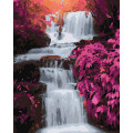 Картина за номерами "Тропічний водоспад" Ідейка KHO2862 40х50 см Ідейка Арт:23378