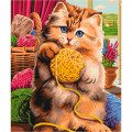 Картина за номерами "Котятко з клубочком" Brushme BS51454 40х50 см Brushme Арт:30341