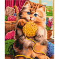 Картина за номерами "Котятко з клубочком" Brushme BS51454 40х50 см Brushme Арт:30341