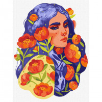 Картина за номерами "Синьоока весна" ©lesya_nedzelska_art Ідейка KHO2661 30х40 см Ідейка Арт:29444