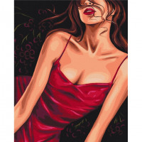 Картина за номерами "Спокусливий червоний" © Alla Berezovska Brushme BS53573 40х50 см Brushme Арт:30385