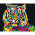 Картина за номерами "Тигр поп-арт" Brushme BS26176 40х50 см Brushme Арт:30323