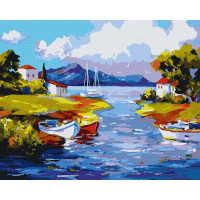Картина за номерами "У тихій лагуні" ©BOND Tetiana Ідейка KHO2769 40х50 см Ідейка Арт:30819