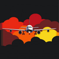 Картина за номерами "Бурхливий політ" 12502-AC 40x40 см ArtCraft Арт:36628