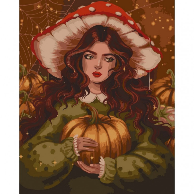 Картина за номерами "Дівчина осінь" @POLLYPOPOP92 10065-AC 40x50 см                                                ArtCraft Арт:36368