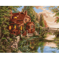 Картина за номерами "Дом-мечта" ©Сергей Лобач Ідейка KHO2508 40х50 см Ідейка Арт:26670