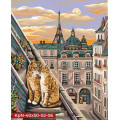 Картина за номерами "Коти на даху" Danko Toys KpNe-40х50-02-06 40x50 см Danko Toys Арт:17516