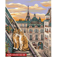 Картина за номерами "Коти на даху" Danko Toys KpNe-40х50-02-06 40x50 см Danko Toys Арт:17516 Картина за номерами "Коти на даху" Danko Toys KpNe-40х50-02-06 40x50 см Danko Toys Арт:17516