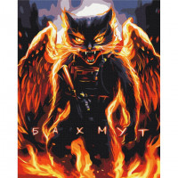 Картина за номерами "Котик Незламний Бахмут" ©Маріанна Пащук BS53700  Brushme 40х50 см Brushme Арт:31482