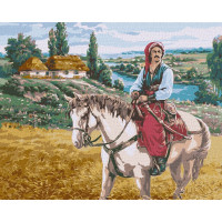 Картина за номерами "Козак" ©Сергій Лобач Ідейка KHO4971 40х50 см Ідейка Арт:26262