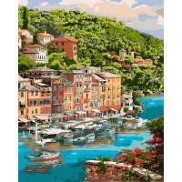 Картина за номерами. "Мальовнича бухта" 40x50см КНО2273 Ідейка Арт:12645