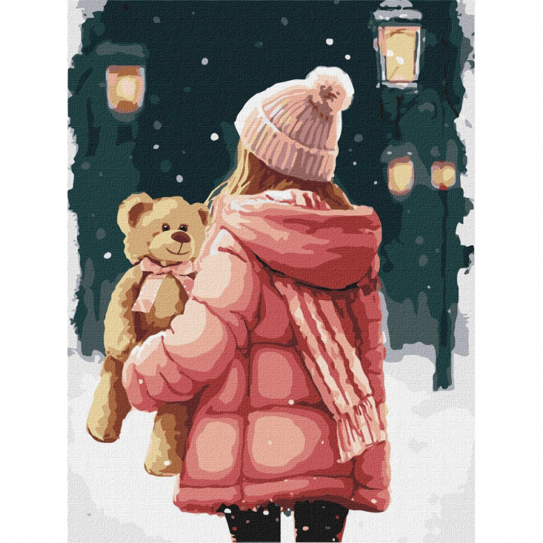 Картина за номерами "На зимовій прогулянці" ©art_selena_ua KHO8321 30х40 см Ідейка Арт:35247