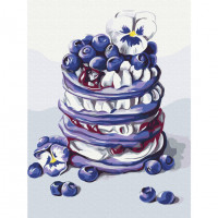 Картина за номерами "Панкейки з лохиною" © Anna Kulyk Brushme RBS53589 40x50 см  Brushme Арт:39903