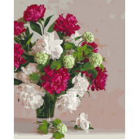 Картина за номерами. "Півонії" KHO3072, 40х50 см Ідейка Арт:11532