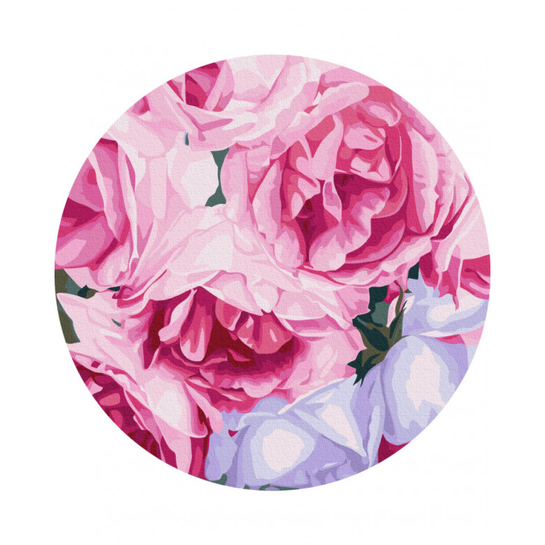 Картина за номерами "Рожеві троянди" © Anna Steshenko Brushme RC00075M 30 см  Brushme Арт:39938
