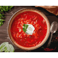 Картина за номерами "Український борщ" Ідейка KHO5653 40х50см Ідейка Арт:25549 Картина за номерами "Український борщ" Ідейка KHO5653 40х50см Ідейка Арт:25549