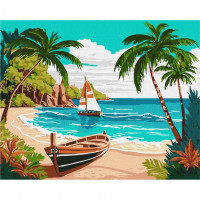 Картина за номерами "Узбережжя океану" ©art_selena_ua KHO2782 40х50 см Ідейка Арт:34503