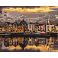 Картина за номерами "Вечір в Стокгольмі" BS24413  Brushme 40х50 см Brushme Арт:31448