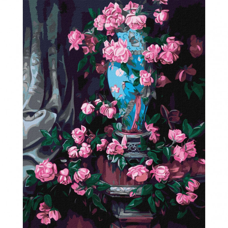 Картина за номерами "Дивовижні троянди" ©Popova Josephine Ідейка KHO3235 40х50 см Ідейка Арт:30828