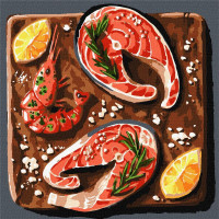 Картина за номерами "Морський делікатес" ©art_shprota KHO5675 Ідейка 30х30 см Ідейка Арт:31700 Картина за номерами "Морський делікатес" ©art_shprota KHO5675 Ідейка 30х30 см Ідейка Арт:31700