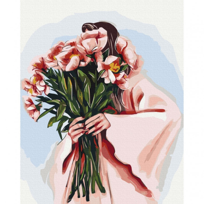 Картина за номерами "Весняний образ" ©Alla Berezovska   Brushme BS53448 40х50 см Brushme Арт:29032