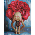 Картина за номерами. Brushme "Квіткова балерина" GX22465, 40х50 см Brushme Арт:8988