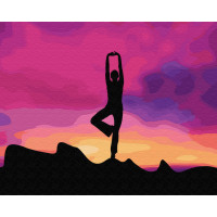 Картина за номерами. Brushme "Медитація на заході" GX34820 Brushme Арт:12209