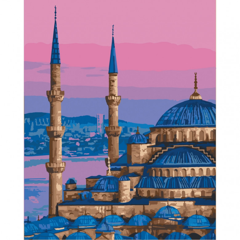 Картина за номерами "Блакитна мечеть. Стамбул" Art Craft 11225-AC 40х50 см ArtCraft Арт:21797