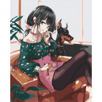 Картина за номерами "Дівчина із собакою" Art Craft 10327-AC 40х50 см ArtCraft Арт:23836 Картина за номерами "Дівчина із собакою" Art Craft 10327-AC 40х50 см ArtCraft Арт:23836