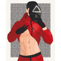 Картина за номерами "Гра в кальмара. Фан арт" Art Craft 10299-AC 40х50 см ArtCraft Арт:22074 Картина за номерами "Гра в кальмара. Фан арт" Art Craft 10299-AC 40х50 см ArtCraft Арт:22074