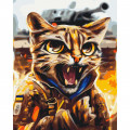 Картина за номерами "Котик Ягуар" ©Маріанна Пащук Brushme BS53464 40х50 см Brushme Арт:29132
