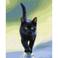 Картина за номерами. "Котяча грація" 40x50см KHO4206 Ідейка Арт:17369 Картина за номерами. "Котяча грація" 40x50см KHO4206 Ідейка Арт:17369