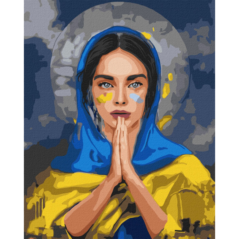 Картина за номерами "Молитва за Україну" Ідейка KHO4857 40х50 см Ідейка Арт:23348