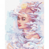 Картина за номерами "Мрійливі думки" ©lesya_nedzelska_art Ідейка KHO4972 40х50 см Ідейка Арт:26263