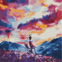 Картина за номерами. Натюрморт "Подих вітру" KHO2078, 40x40 см Ідейка Арт:7882