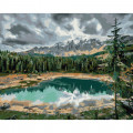 Картина за номерами "Озеро Карецца" © Roksolana Baran BS53779, 40х50см Brushme Арт:37000