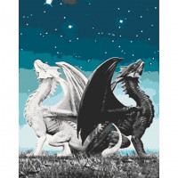 Картина за номерами "Пара драконів" Art Craft 16008-AC 40х50 см ArtCraft Арт:30194 Картина за номерами "Пара драконів" Art Craft 16008-AC 40х50 см ArtCraft Арт:30194