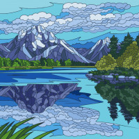 Картина за номерами "Природна гармонія" 11028-AC 30х30 см ArtCraft Арт:36707