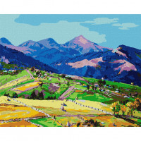Картина за номерами "У долині гір" ©Богдан Салій KHO2891 40х50 см Ідейка Арт:34504